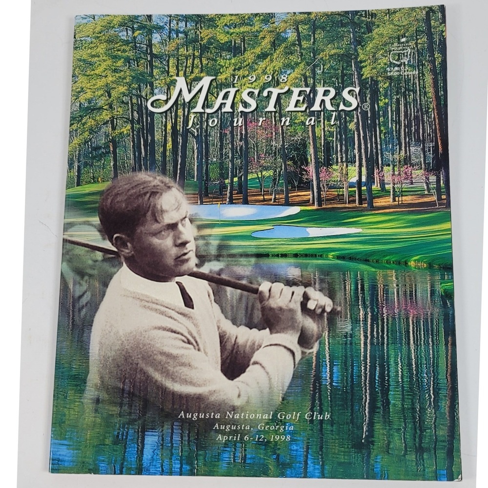 1998 Masters Journal Augusta National Golf Club Tournament Program Magazine